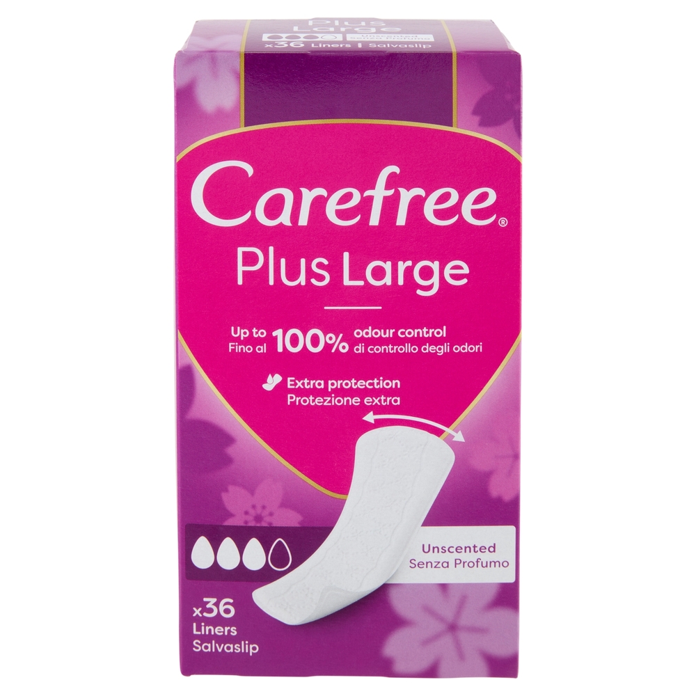 Carefree Plus Large Fragranza Delicata Salvaslip 36 pz